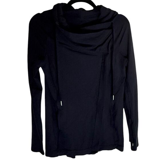 Lululemon Coast Easy Wrap Jacket Black Size 4 - Picture 1 of 4